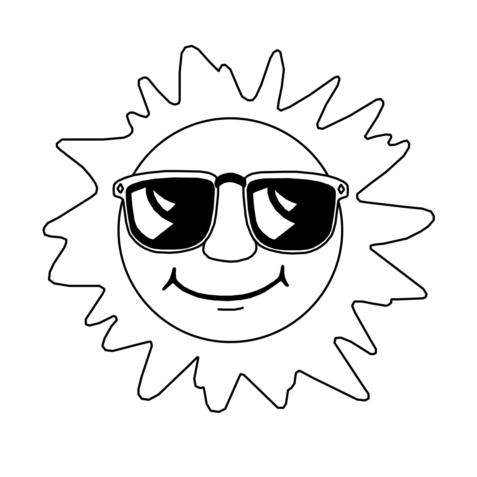 Sun Coloring Pages For Kids
 Free Printable Sun Coloring Pages for Kids