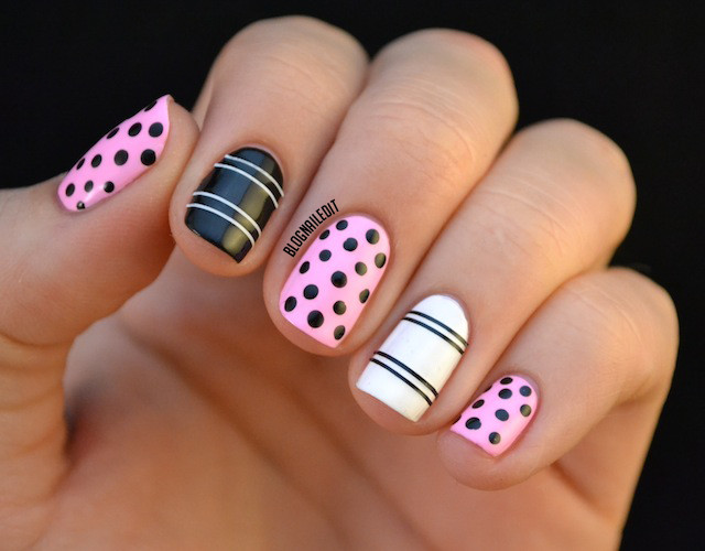 Super Cute Nail Designs
 15 Super Cute Dots and Stripes Nail Designs fashionsy