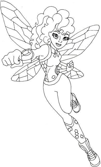 Super Hero Girls Coloring Pages
 Pin by Coloring Fun on Super Hero Girls