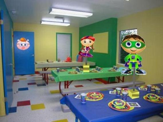 Super Why Birthday Decorations
 Super Why Birthday Party Centerpiece