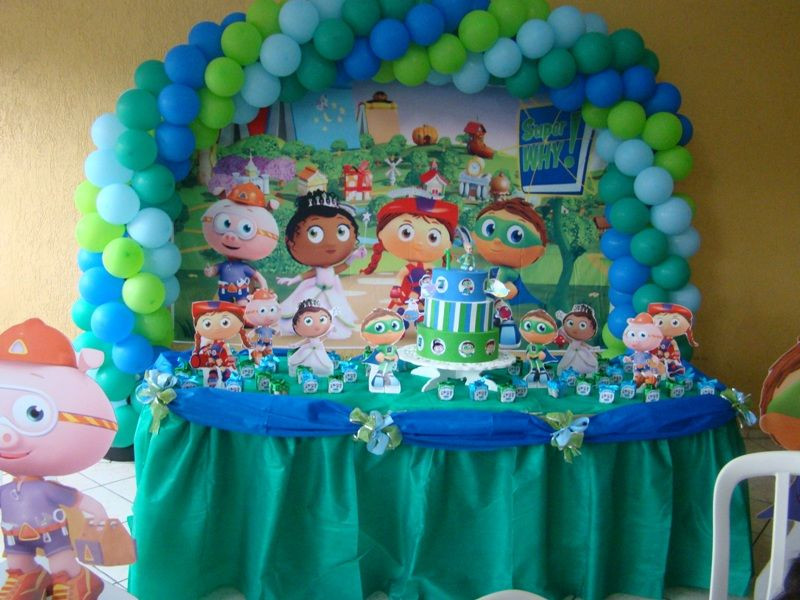 Super Why Birthday Decorations
 super why birthday party Festa do Super Why