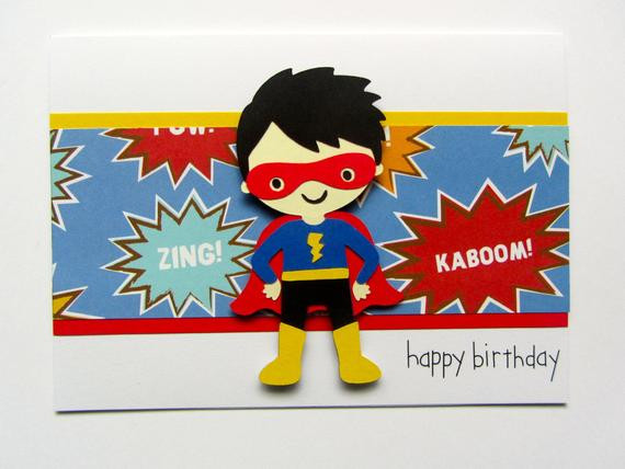 Superhero Birthday Card
 Superhero Birthday Card by dlatteCardCreations on Etsy