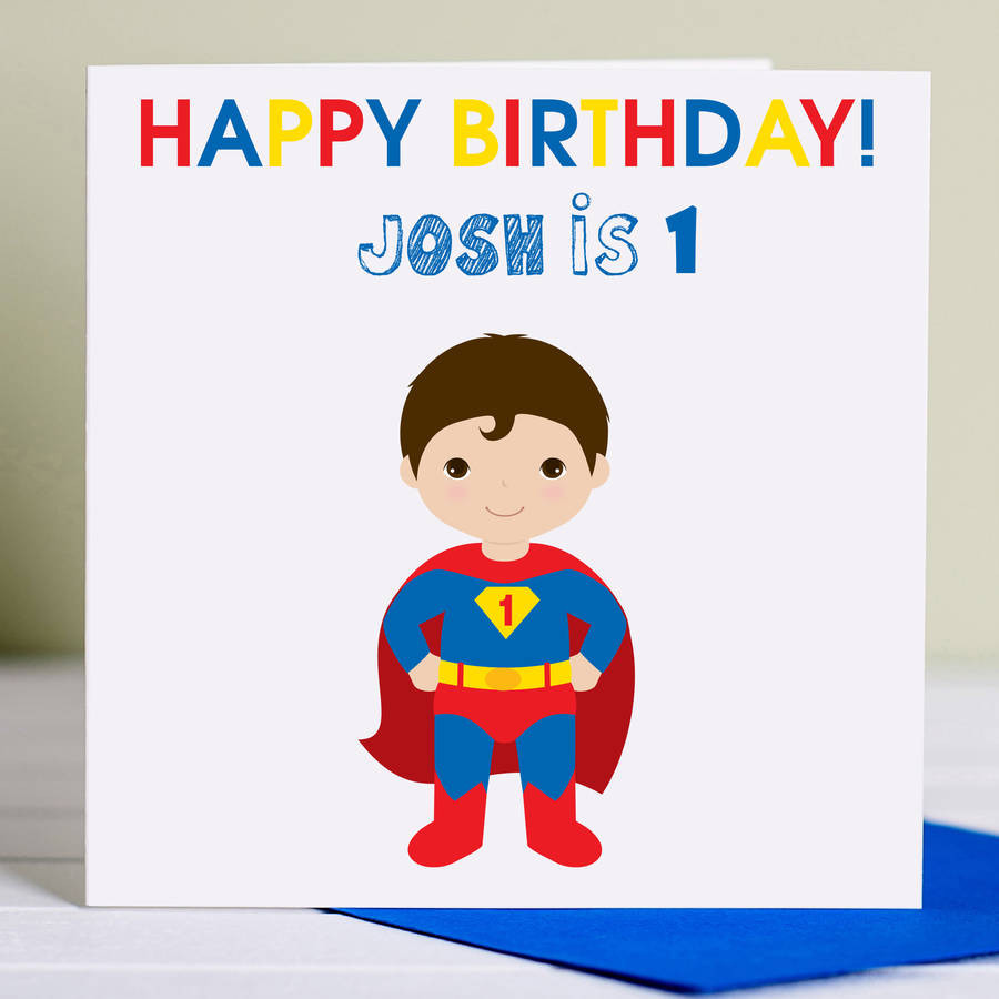 Superhero Birthday Card
 superhero birthday card by lisa marie designs