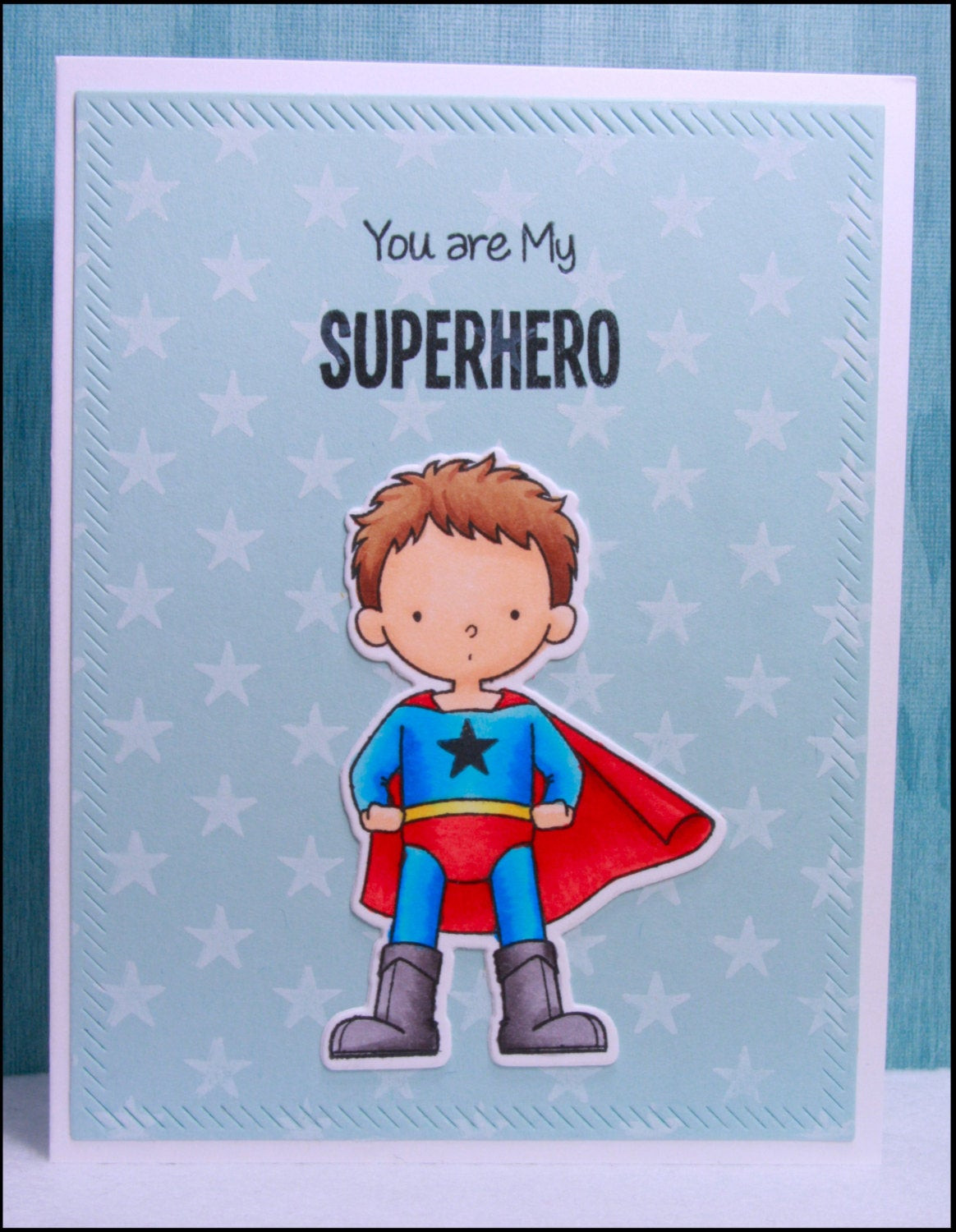 Superhero Birthday Card
 Superhero Superhero Card Stars Super Dad Greeting Card