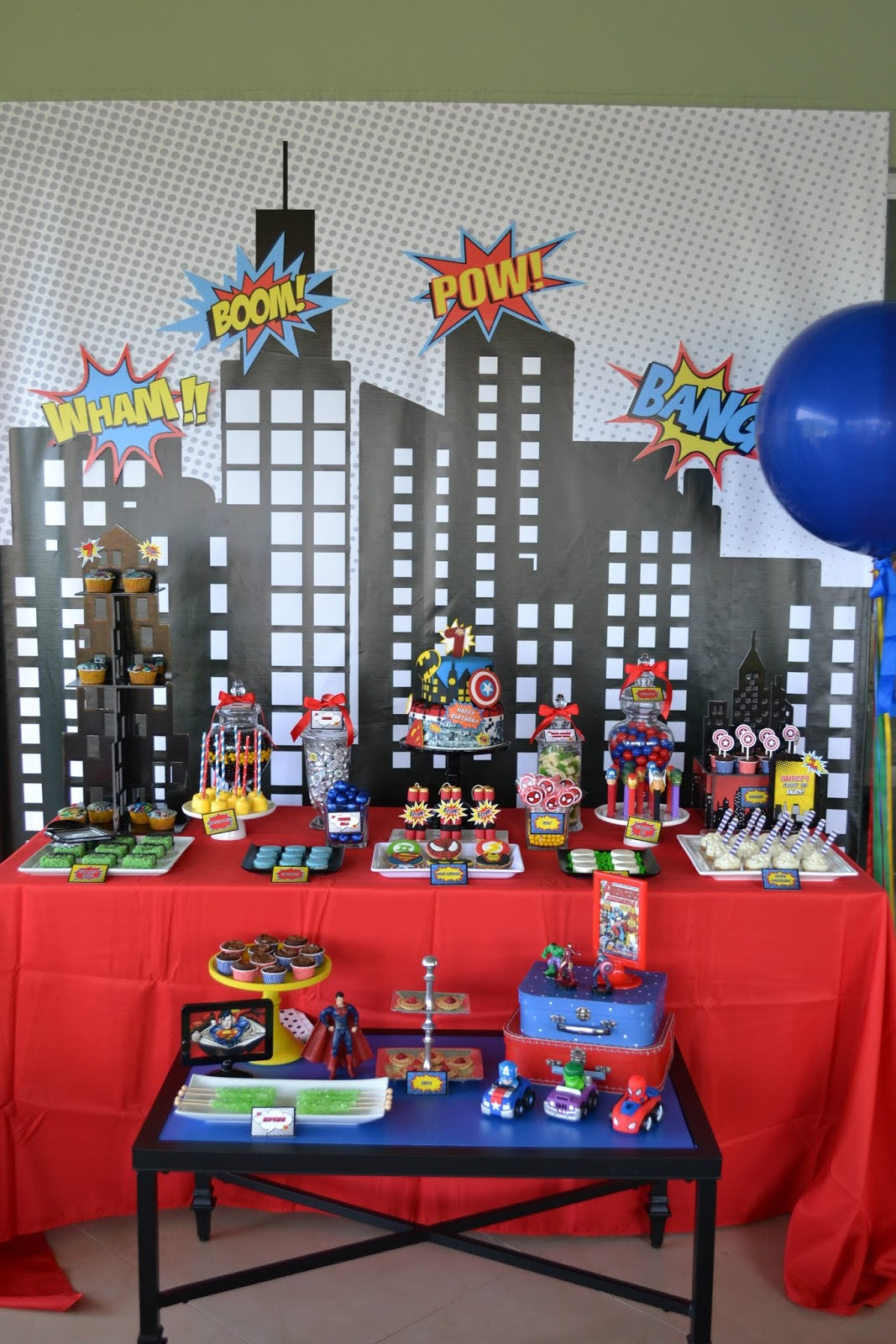 Superhero Birthday Decorations
 Partylicious Events PR Superhero Party