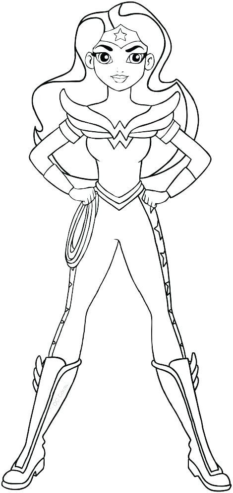 Superhero Girls Coloring Pages
 Female Superhero Coloring Pages at GetColorings