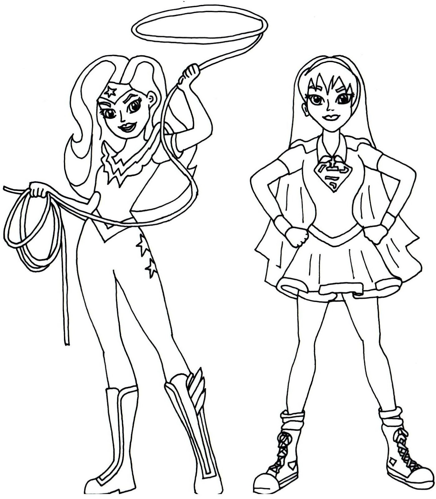 Superhero Girls Coloring Pages
 Supergirl Coloring Pages Printable Sketch Coloring Page