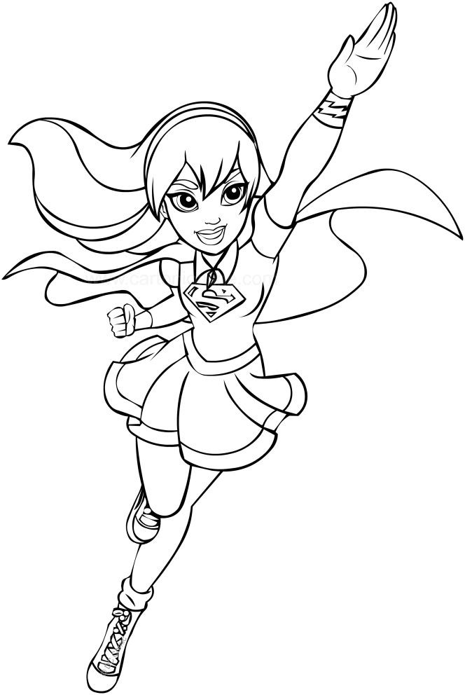 Superhero Girls Coloring Pages
 Supergirl DC Superhero Girls coloring page