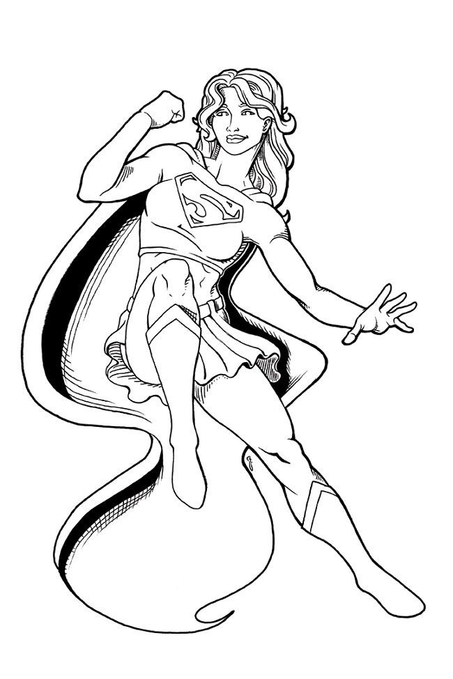 Superhero Girls Coloring Pages
 supergirl coloring pages for kids