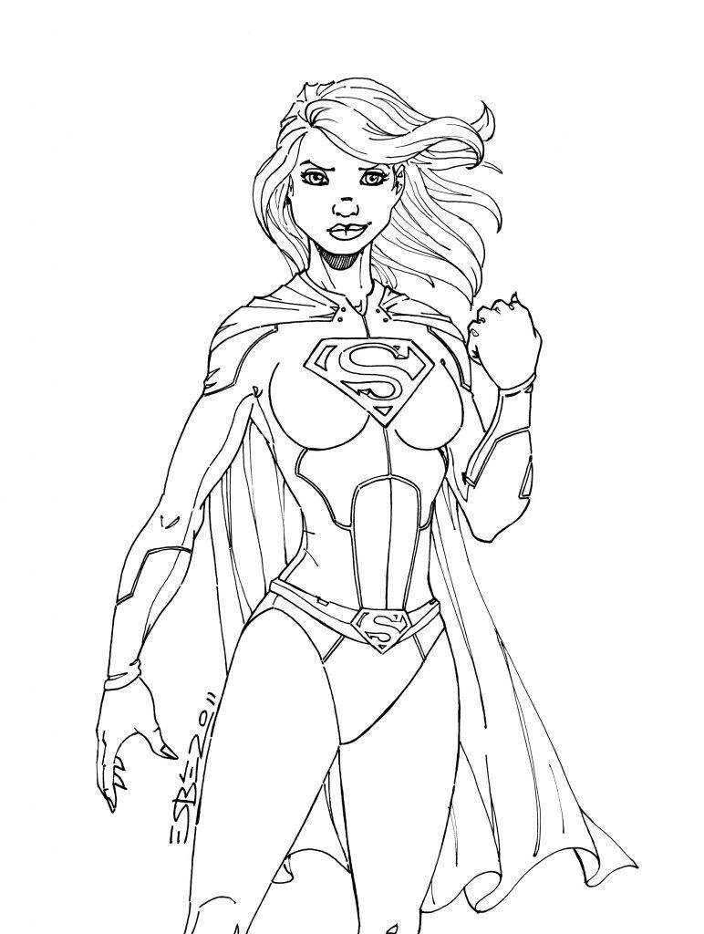 Superhero Girls Coloring Pages
 Supergirl Coloring Pages