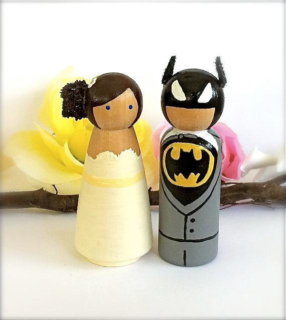 Superhero Wedding Cake Toppers
 Adorable Custom Wedding Cake Topper With by