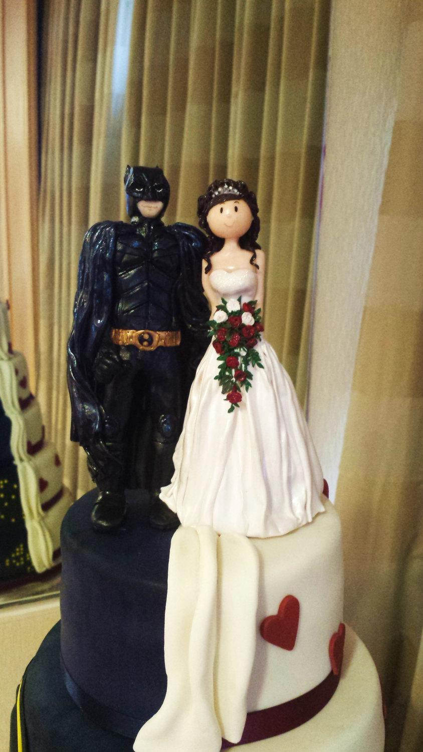 Superhero Wedding Cake Toppers
 Decor Bride And Superhero Wedding Cake Topper