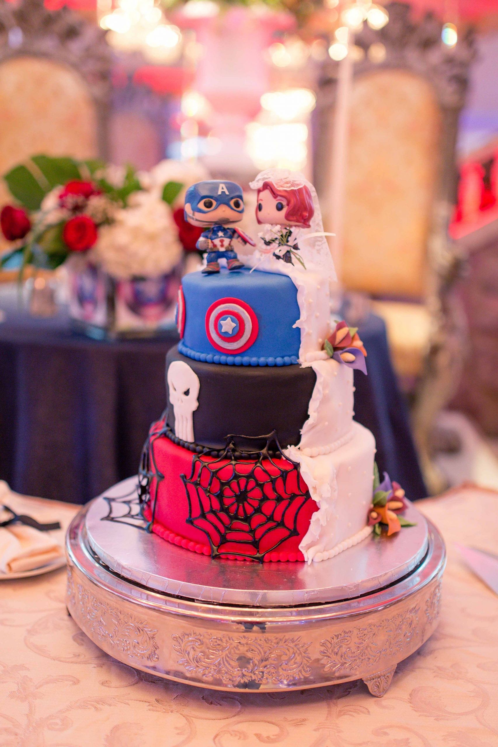 Superhero Wedding Cake Toppers
 Superhero Themed Wedding Cake superherowedding