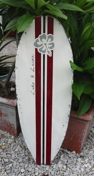 Surfboard Wedding Guest Book
 Beach Wedding Guest Book Tropical SURFBOARD SIGN 4 ft tall