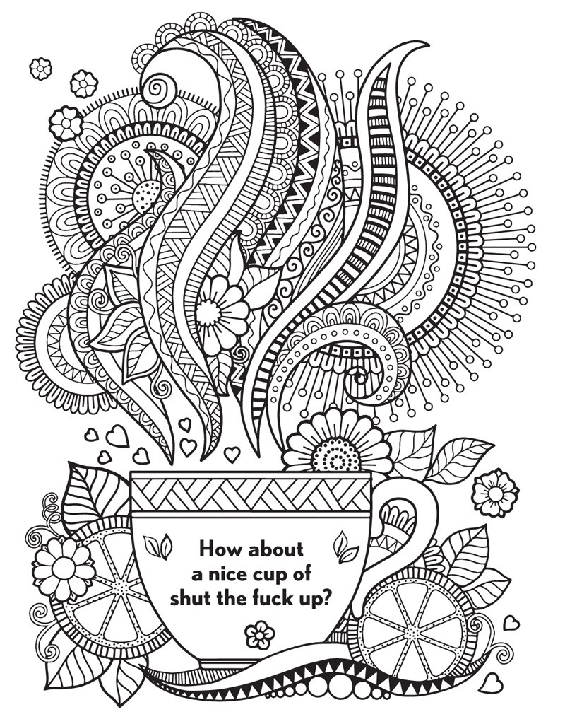 Swear Word Adult Coloring Book
 The Swear Word Coloring Book Hannah Caner