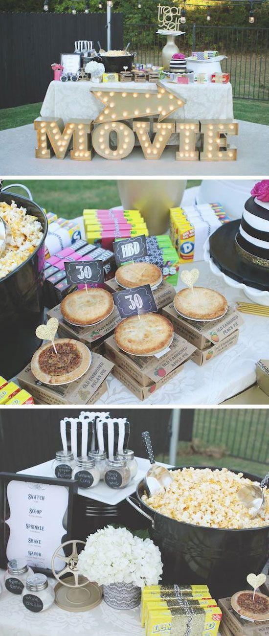 Sweet 16 Dinner Party Ideas
 Delightful Outdoor Movie Night for a 16th Birthday Party