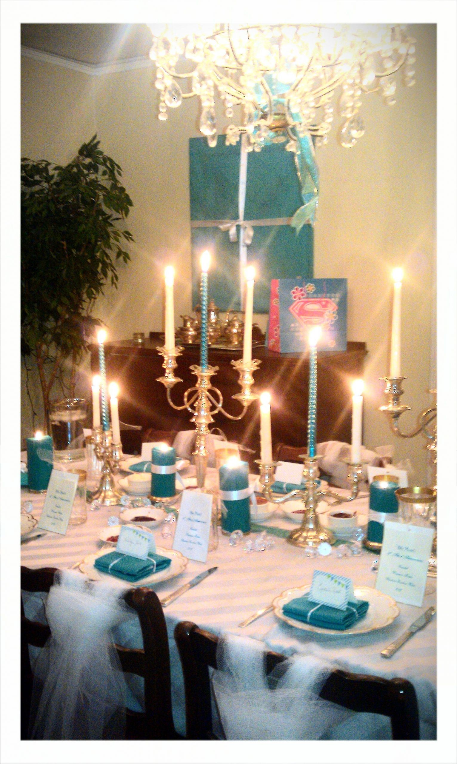 Sweet 16 Dinner Party Ideas
 Tiffany dinner party party ideas Pinterest