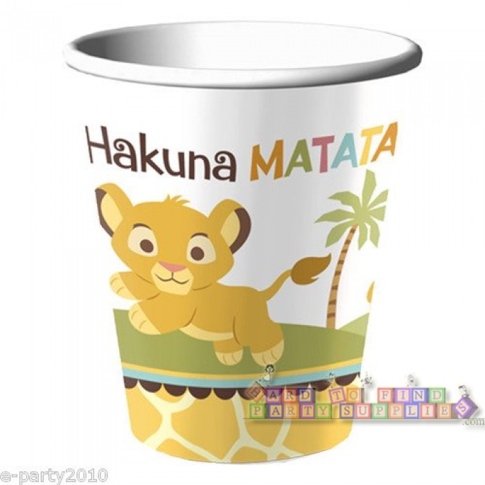 Sweet Circle Of Life Baby Shower Party Supplies
 Baby Lion King Sweet Circle of Life 9oz Paper Cups 8ct