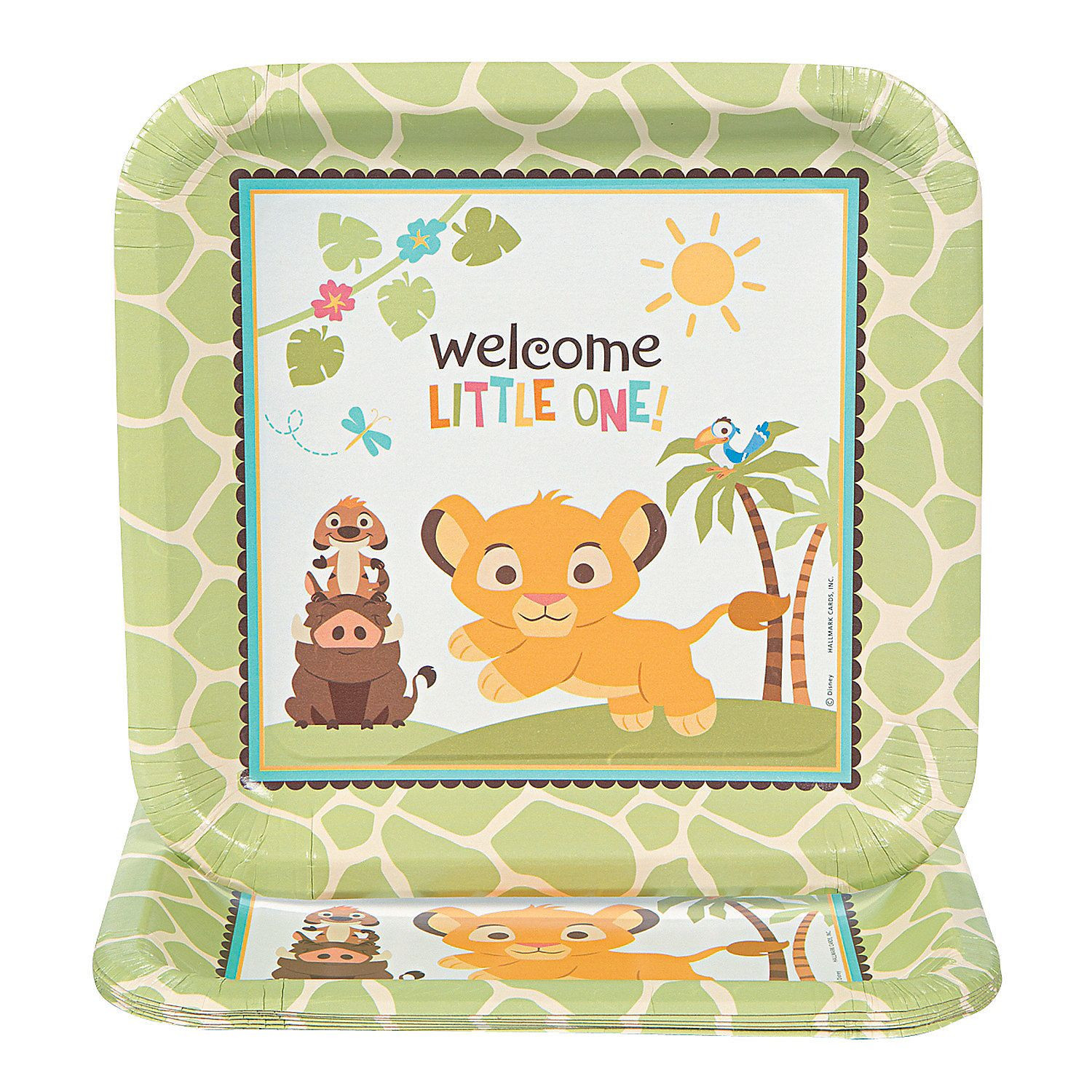 Sweet Circle Of Life Baby Shower Party Supplies
 Lion King Sweet Circle Life Baby Shower Dinner Plates