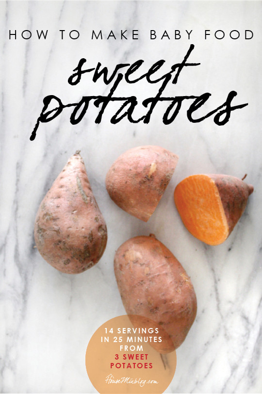 Sweet Potato Baby Food
 How to make baby food in 45 minutes a week and save 50