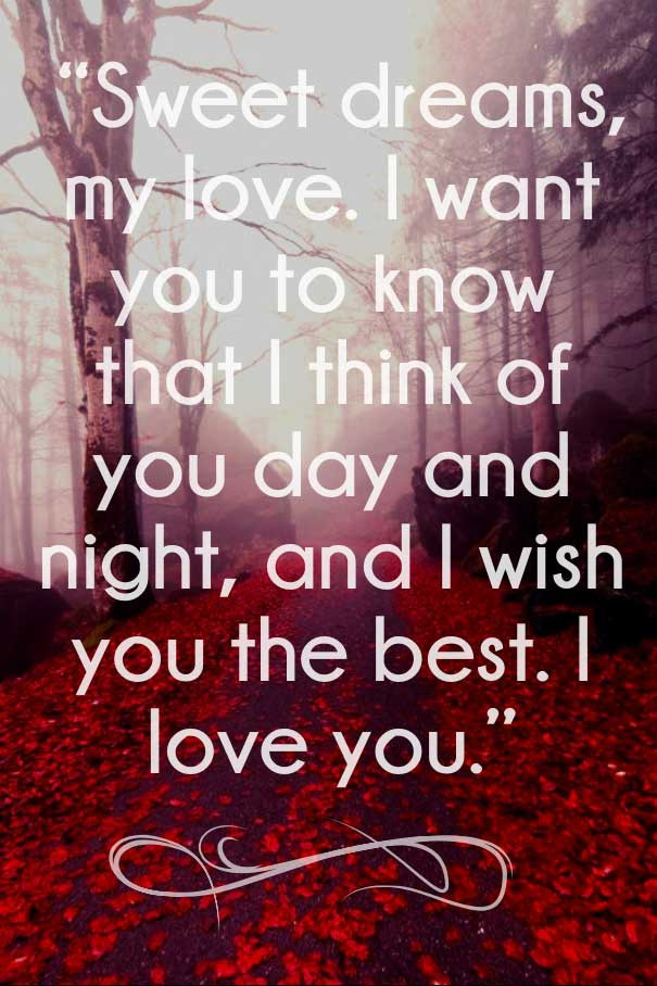 Sweet Romantic Quotes For Her
 Sweet Dreams My Love Messages for Her and Him