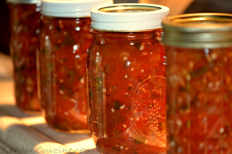 Sweet Salsa Recipe For Canning
 GardenCuizine Homemade Jersey Tomato fresh Garden Salsa