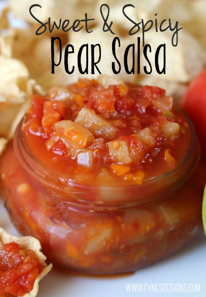 Sweet Salsa Recipe For Canning
 Sweet and Spicy Fresh Pear Salsa FYNES DESIGNS