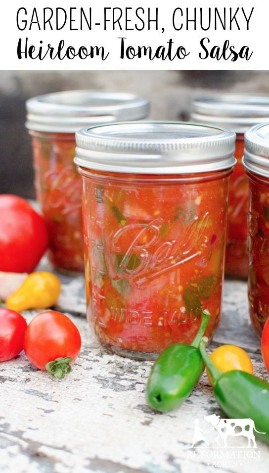 Sweet Salsa Recipe For Canning
 Garden Fresh Chunky Heirloom Tomato Salsa