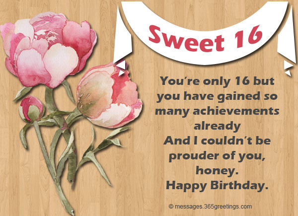 Sweet Sixteen Birthday Wishes
 16th Birthday Wishes 365greetings