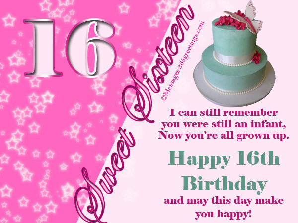 Sweet Sixteen Birthday Wishes
 16th Birthday Wishes 365greetings