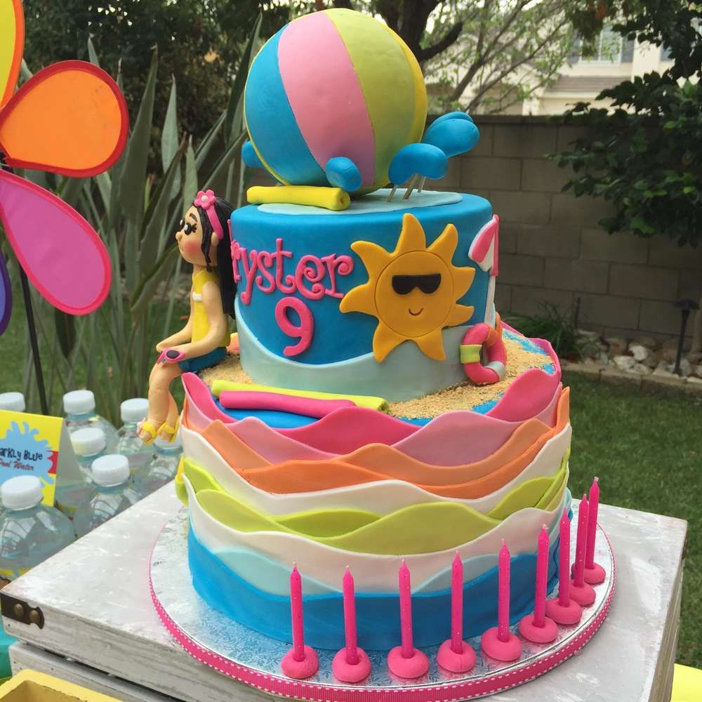 Swim Pool Party Ideas
 Kryster s Swimming Summer Birthday Party