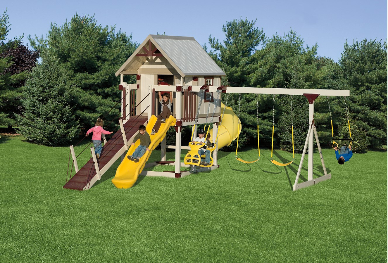 plastic outdoor playsets for kids