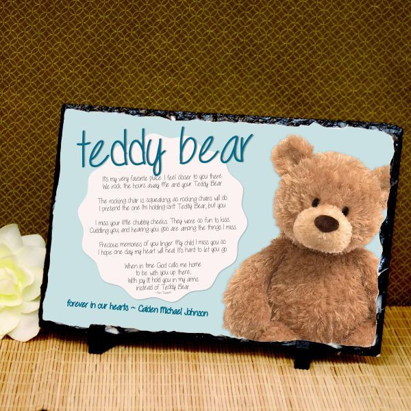 Sympathy Gifts For Children
 Teddy Bear Memorial Plaque