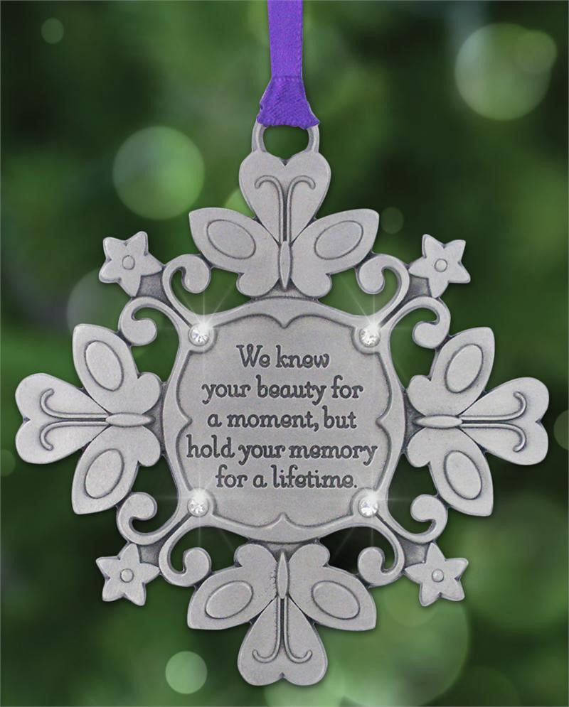 Sympathy Gifts For Loss Of Baby
 Snowflake Ornament to Remember Miscarriage or Child Loss