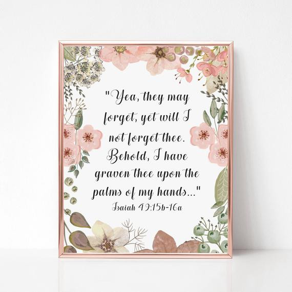 Sympathy Gifts For Loss Of Baby
 Miscarriage Sympathy Gift Print Scripture Print Infant