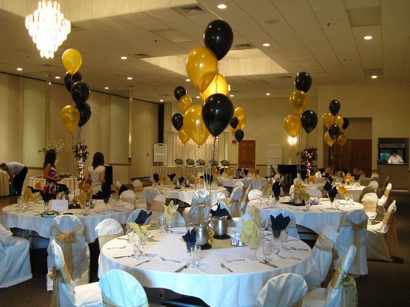 Table Decoration Ideas For Graduation Party
 black and gold graduation party