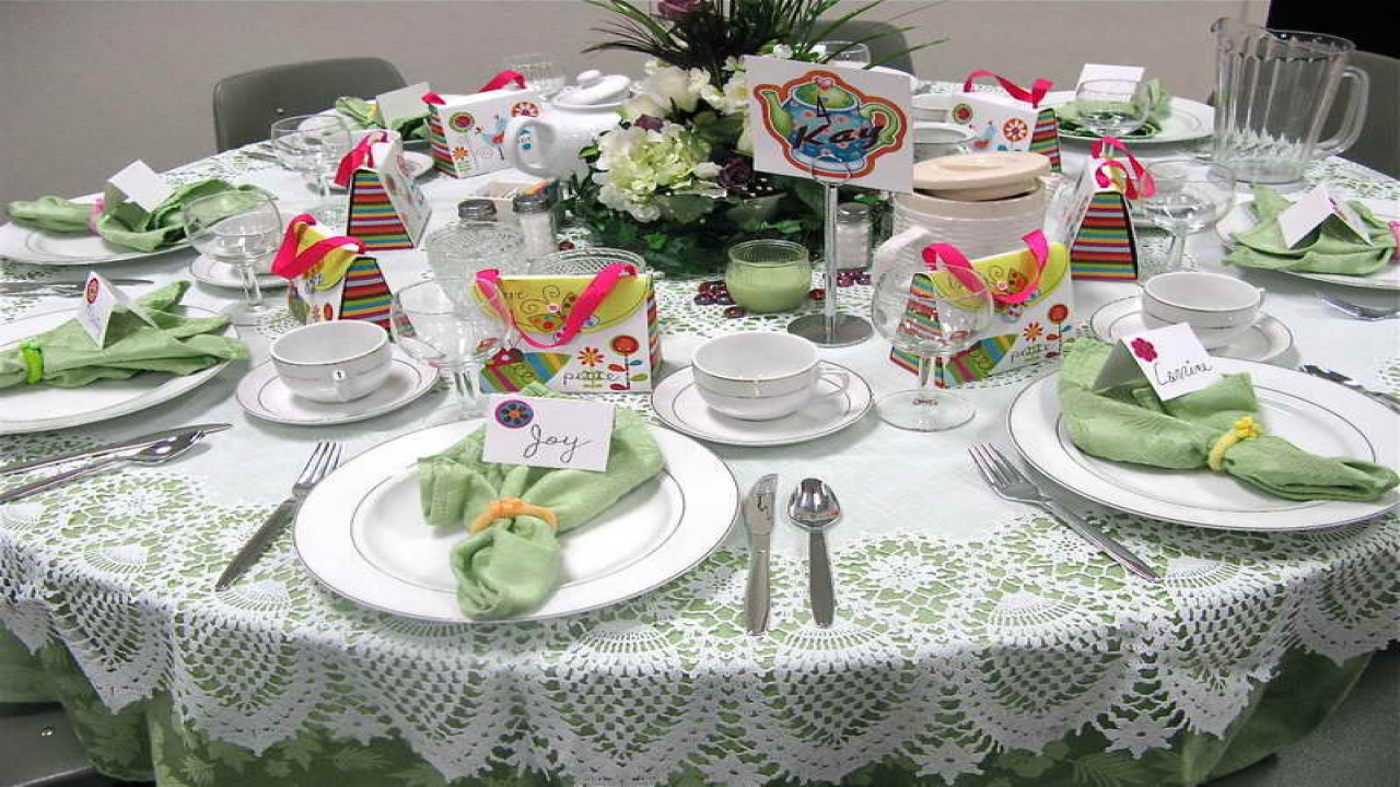 Table Setting Ideas For Tea Party
 Italian style dining room furniture tea party table