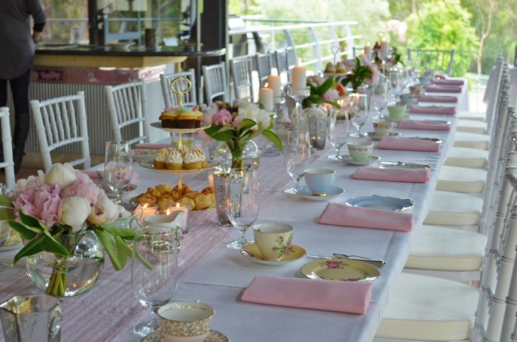 Table Setting Ideas For Tea Party
 baby shower tea party table setting