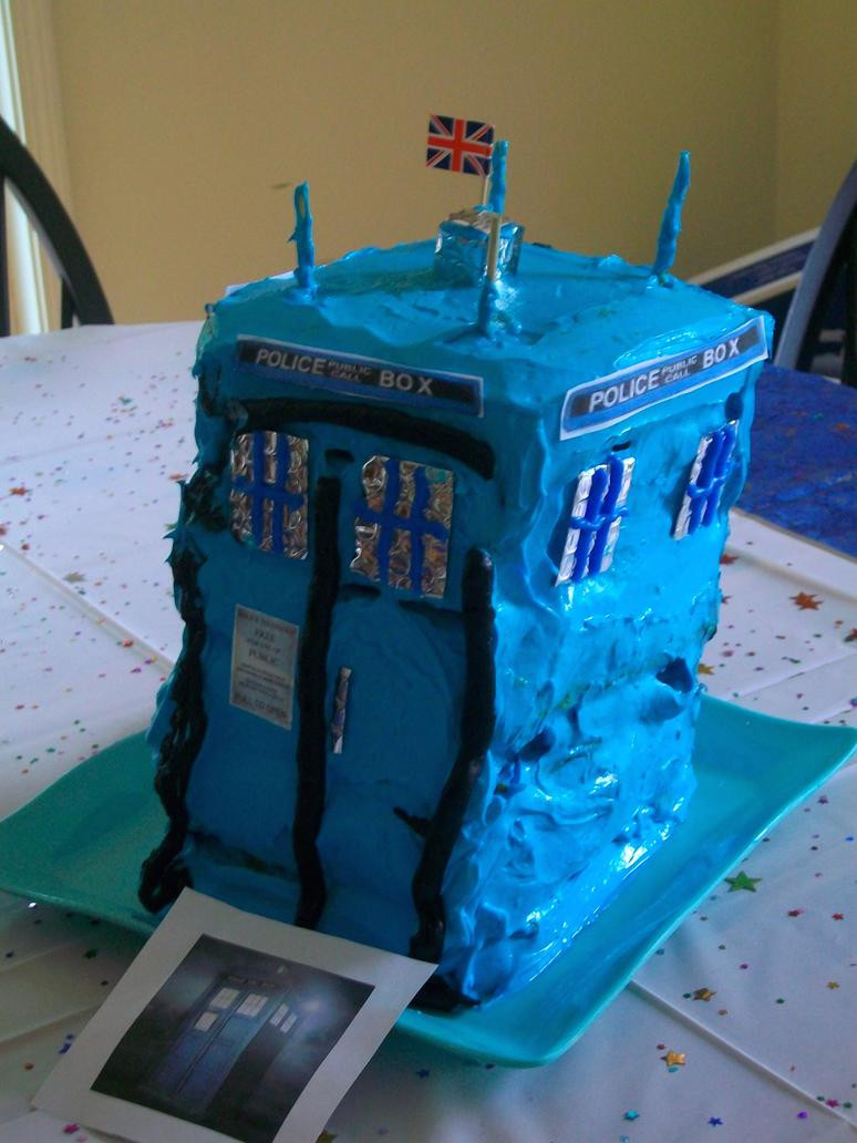 Tardis Birthday Cake
 TARDIS Birthday Cake by padfoot never d on DeviantArt