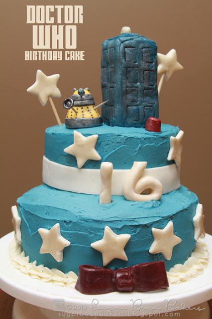 Tardis Birthday Cake
 Sugar Bean Bakers Doctor Who Birthday Cake