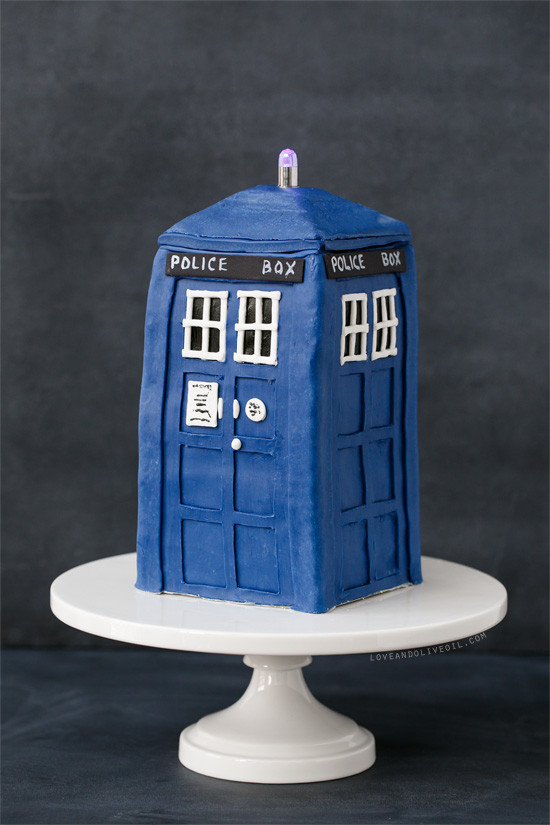 Tardis Birthday Cake
 TARDIS Birthday Cake