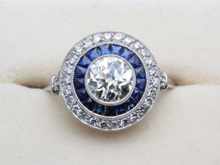 Target Diamond Rings
 1 18ct Sapphire and Diamond Tar Ring Weldons of