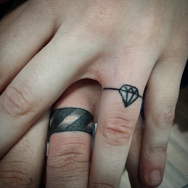 Tattoo Wedding Rings
 Wedding Ring Tattoos for Men Ideas and Inspiration for Guys