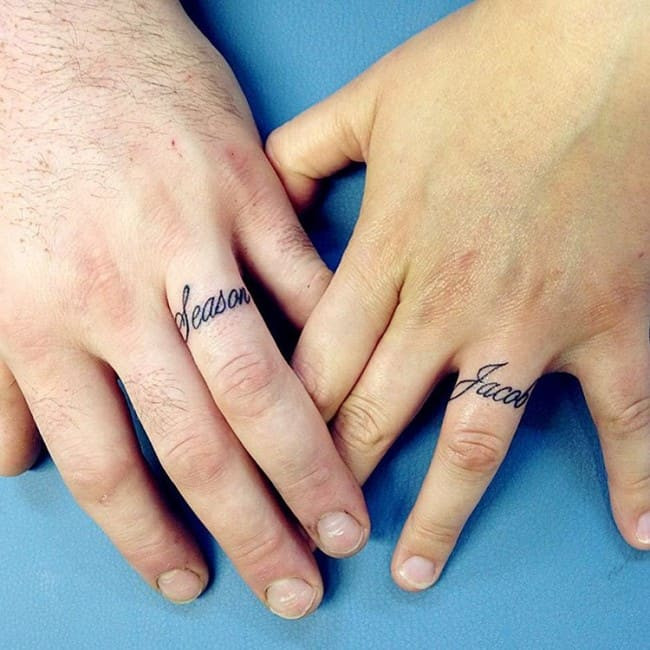 Tattoo Wedding Rings
 150 Best Wedding Ring Tattoos Designs January 2020