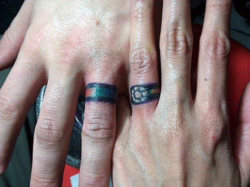 Tattoo Wedding Rings
 18 of the Best Wedding Ring Tattoos for Couples – Wow Amazing