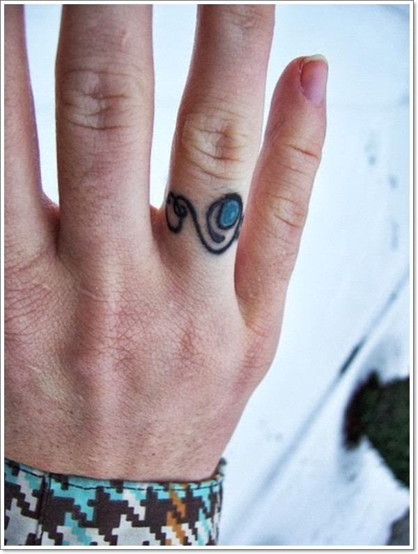 Tattoo Wedding Rings
 40 The Best Wedding Ring Tattoo Designs