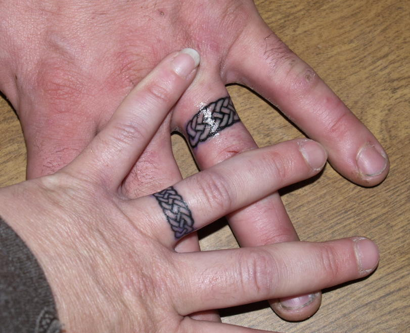 Tattoo Wedding Rings
 Wedding Ring Tattoos Designs Bridal Wears