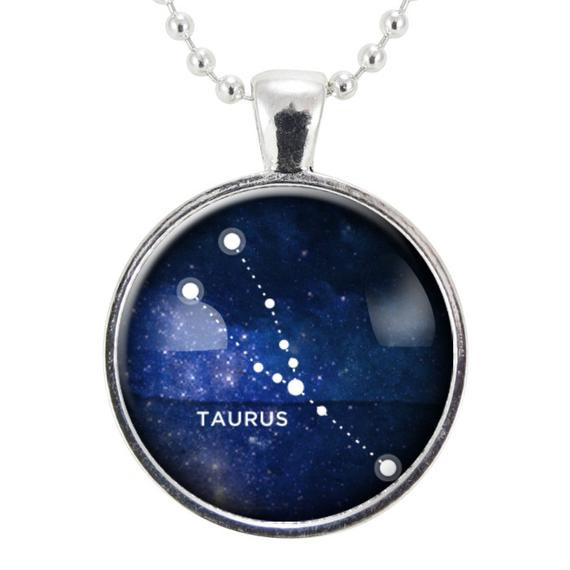 Taurus Constellation Necklace
 Taurus Zodiac Necklace Constellation Jewelry Astrology Star