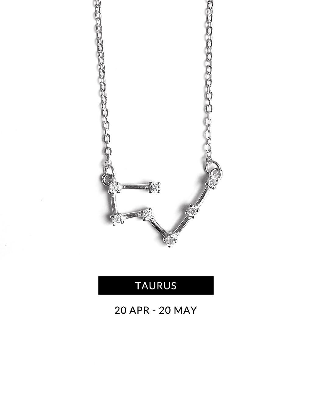 Taurus Constellation Necklace
 Premium Taurus Zodiac Constellation Necklace