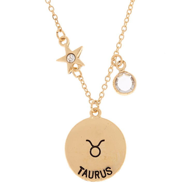 Taurus Constellation Necklace
 Gold Zodiac Pendant Necklace Taurus
